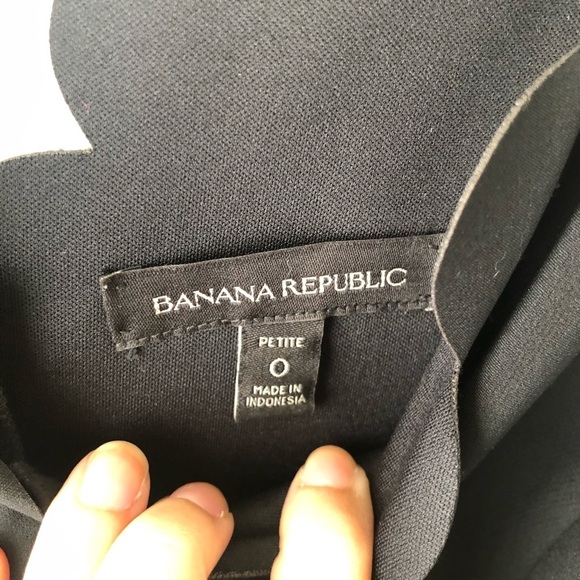 Banana Republic Black Scalloped Fit Flare Dress - Picture 8 of 11